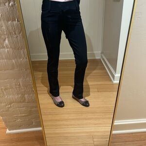 Alice + Olivia Black Straight Leg Pants